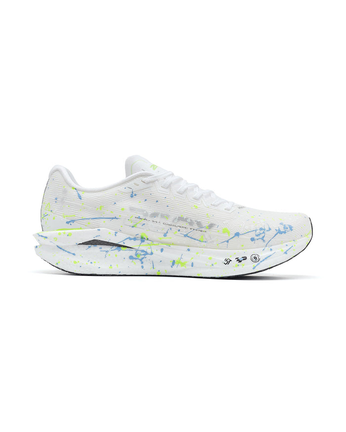 Xtep Men's 260X 3.0 - Classic White/Pale Blue/Fluorescence Light Yellow Green