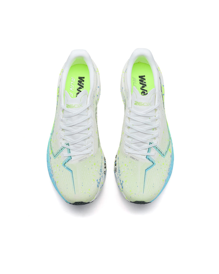 Xtep Men's 260X 3.0 - Classic White/Pale Blue/Fluorescence Light Yellow Green