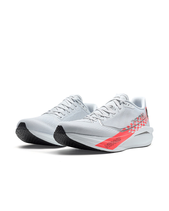 Xtep Men's 260X 3.0 - Moonbeam Grey/Neon Bright Red