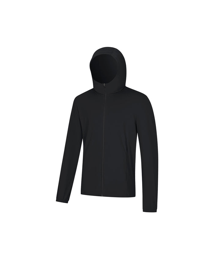 Xtep Men's Knitted Hooded Jacket - Black01