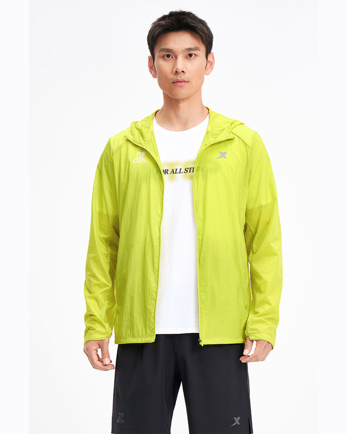 Xtep Men's Single-layer Windbreaker - Chartreuse Green