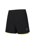 Xtep Men's Woven Shorts - Black01/Chartreuse Green