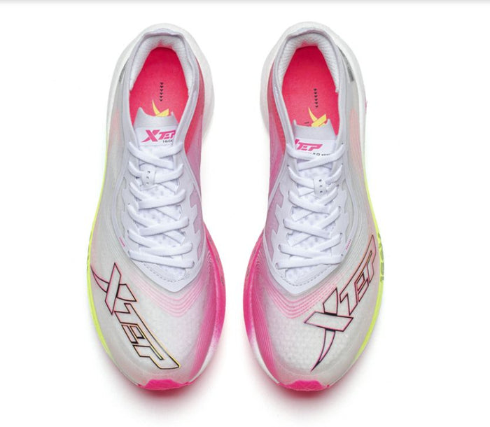 Xtep Women's 160X3.0 - New White/Flourescent Charm Red