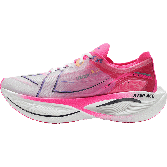 Xtep Women's 160X3.0 Pro - Sail White/Fluorescent Charm Red