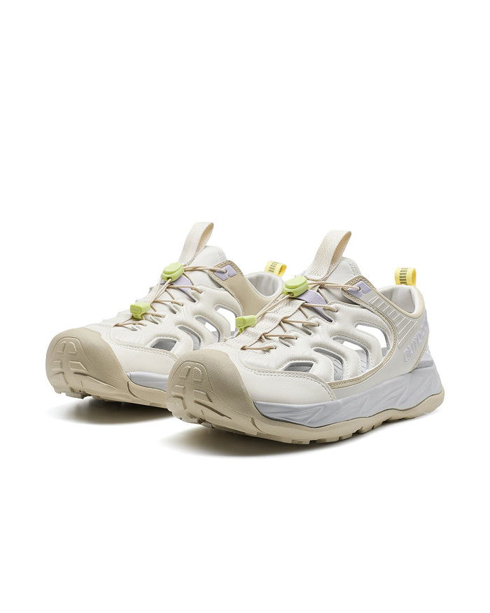 Xtep Women's FeiShi outdoor Sandals - Cream Yellow Green