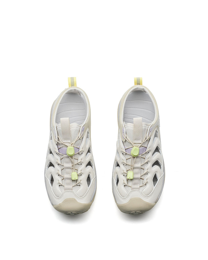 Xtep Women's FeiShi outdoor Sandals - Cream Yellow Green