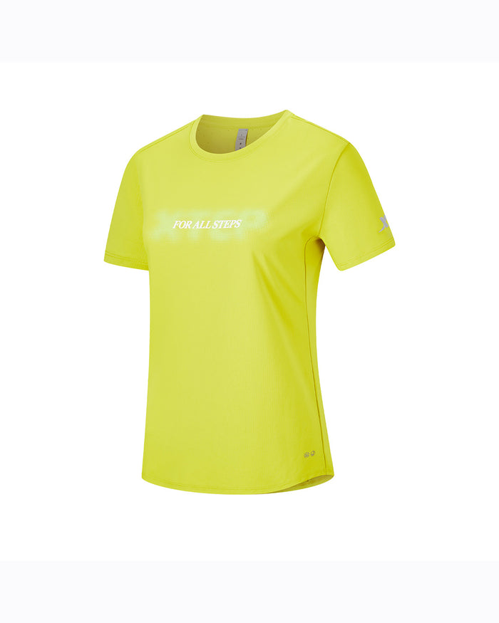 Xtep Women's T-shirt - Chartreuse Green