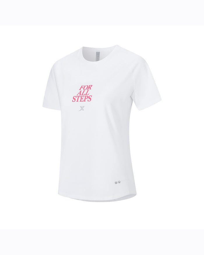 Xtep Women's T-shirt - Pearl White