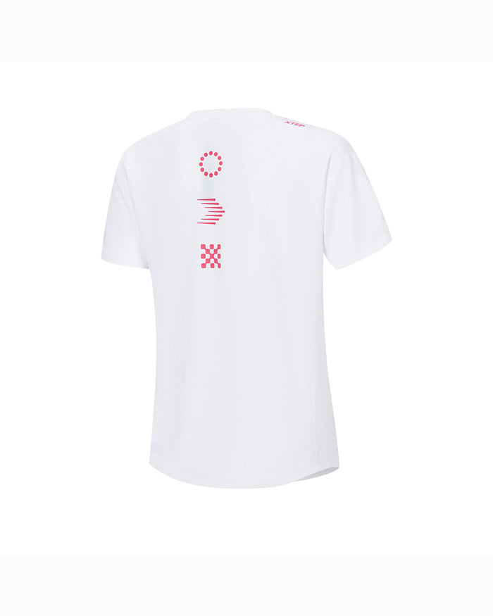 Xtep Women's T-shirt - Pearl White