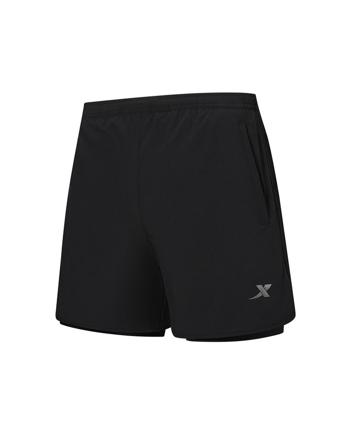 Xtep Women's Woven Shorts - Black01/Black