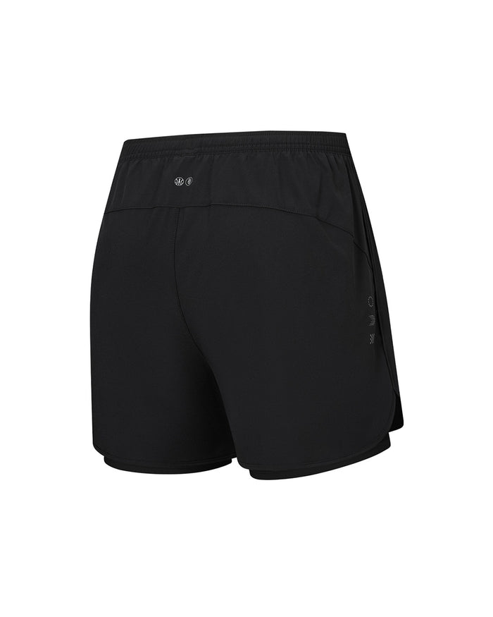 Xtep Women's Woven Shorts - Black01/Black