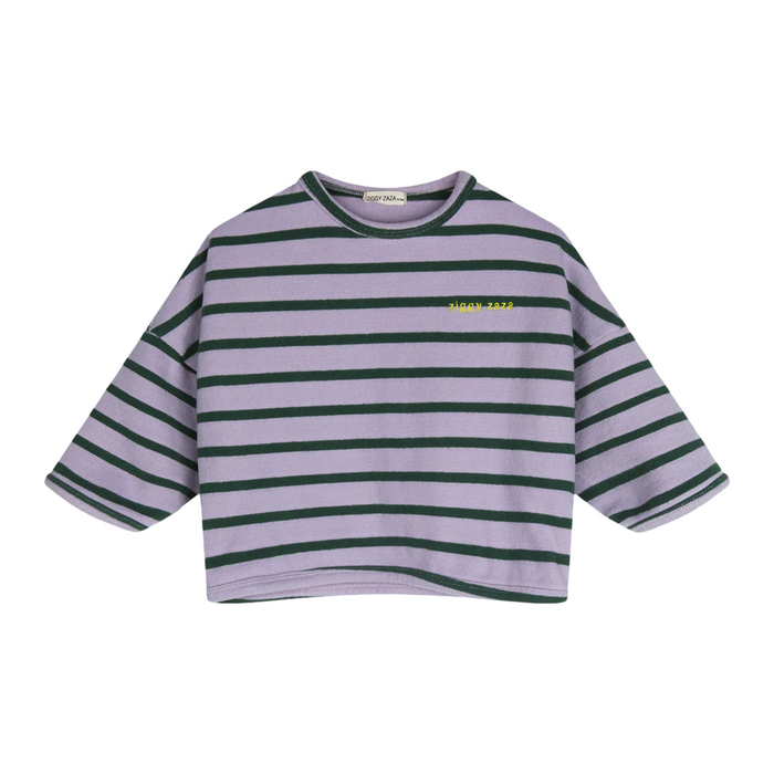 Ziggy Zaza Row Row Pullover Lilac Stripe