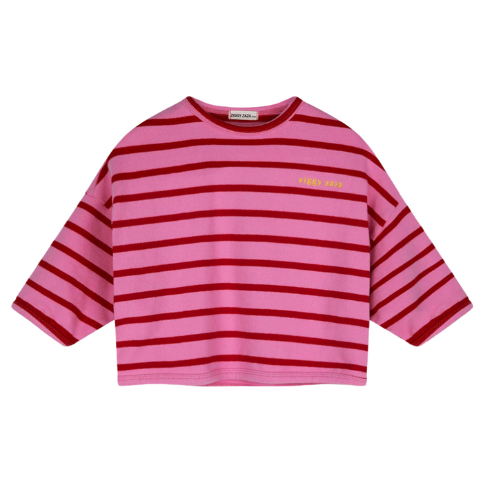 Ziggy Zaza Row Row Pullover Rose Stripe