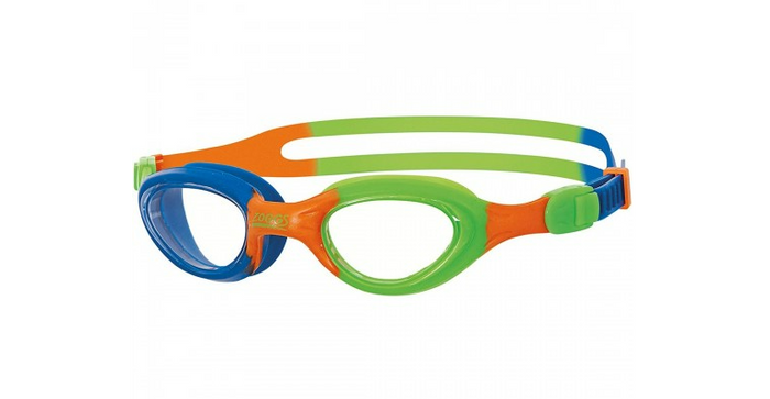 ZOGGS Kid Little Super Seal - Orange Green/Clear