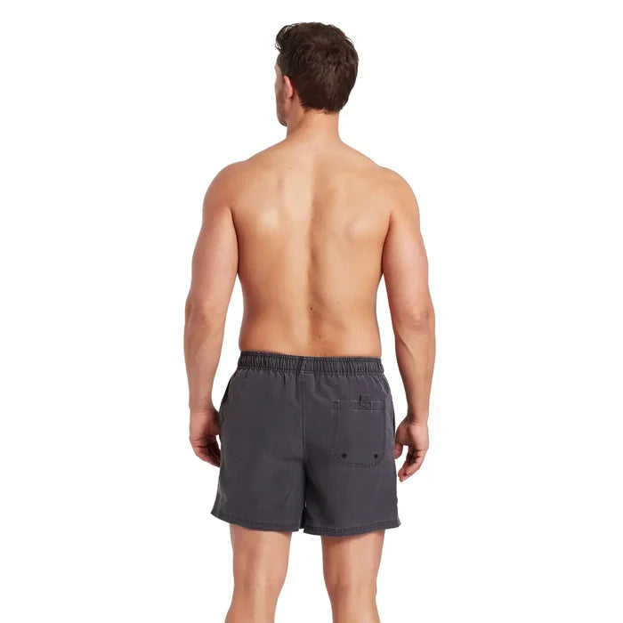 ZOGGS Men's Mosman Washed 15 inch Shorts - Charcoal