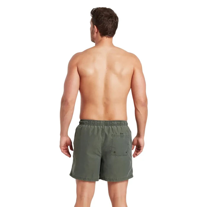 ZOGGS Men's Mosman Washed 15 inch Shorts - Khaki