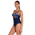 ZOGGS Women's Braid Crossback E - ELEG (Elegance Print)