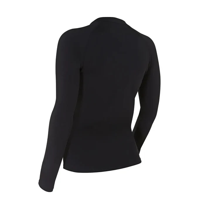 ZOGGS Women's L/S Full Zip Sun Top - Black