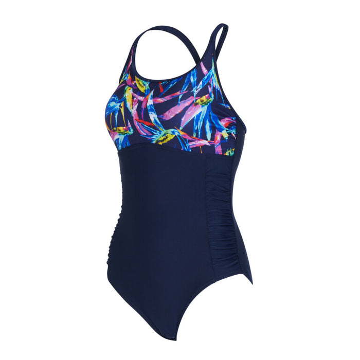 ZOGGS Women's Multiway 1 Piece - Neon Crystal Print