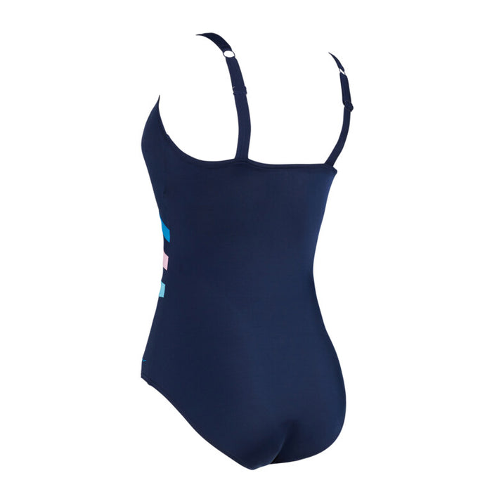 ZOGGS Women's Wrap Panel Classicback - Navy/Blue/Pink