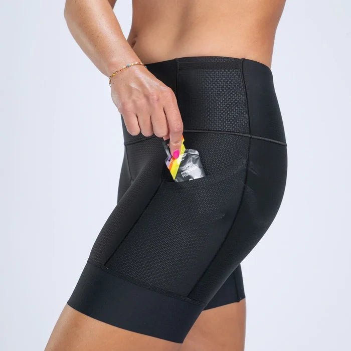 ZOOT Women's Elite 2.0 Tri 6" Short - Jet Black