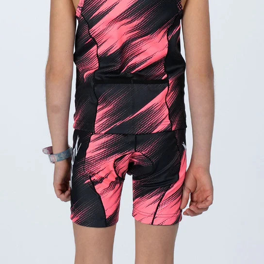 ZOOT Youth's Tri Short - Drift Speed Hot Cloral